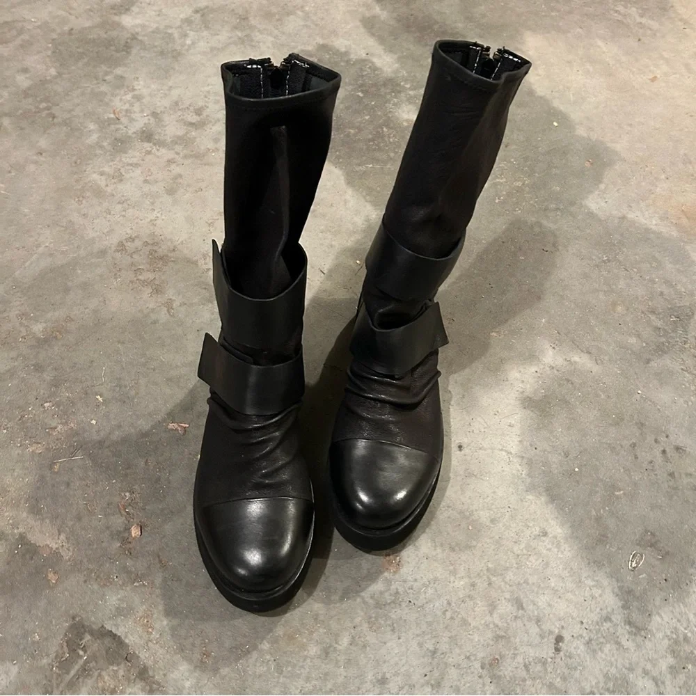 PURO Secret Black Platform Boots (approximate size women’s 9.5)